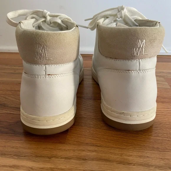 Madewell Court Hightop Sneakers in Neutral, Women’s Size 12 - Picture 6 of 12